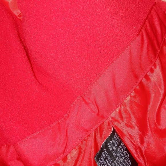 Protection system girls Red Full Zip Puffer Jacket with Faux fur hood Size 3 - Picture 10 of 10